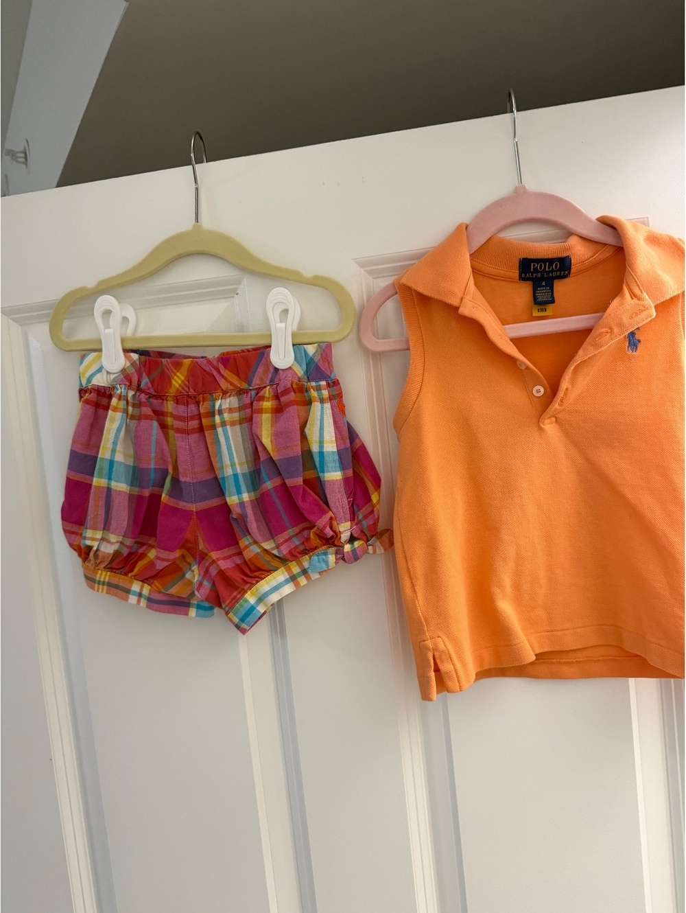 Polo Ralph Lauren Matching Outfit | Sleeveless Polo & Plaid Bubble Shorts